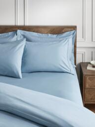 John Lewis Egyptian Cotton Percale Easy Care 400 Thread Count Fitted Sheet - thumbnail 4