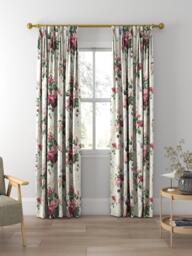 Sanderson Stapleton Park Made to Measure Curtains or Roman Blind, Cream/Pink - thumbnail 5