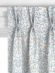 John Lewis Eloise Cotton Made to Measure Curtains or Roman Blind, Ice Blue - thumbnail 5