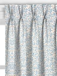 John Lewis Eloise Cotton Made to Measure Curtains or Roman Blind, Ice Blue - thumbnail 4