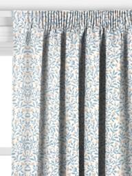 John Lewis Eloise Cotton Made to Measure Curtains or Roman Blind, Ice Blue - thumbnail 2