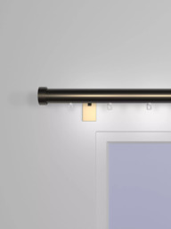 John Lewis Made to Order Select Gliding Curtain Pole with Stud Finial, Wall Fix, Dia.30mm - thumbnail 3