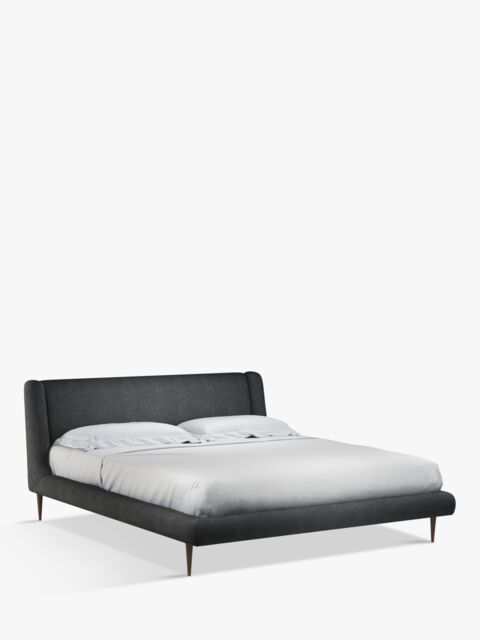 John Lewis Mid-Century Sweep Upholstered Bed Frame, Super King Size - image 1