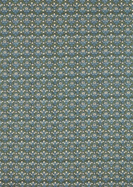 Morris & Co. Bellflowers Made to Measure Curtains or Roman Blind, Thyme - image 1
