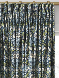 Morris & Co. Bellflowers Made to Measure Curtains or Roman Blind, Thyme - thumbnail 2
