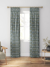 Morris & Co. Bellflowers Made to Measure Curtains or Roman Blind, Thyme - thumbnail 3