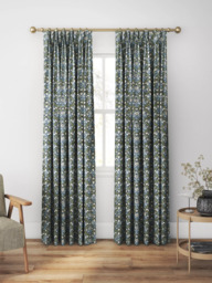 Morris & Co. Bellflowers Made to Measure Curtains or Roman Blind, Thyme - thumbnail 5
