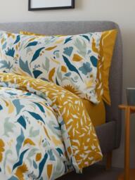 John Lewis Petals Pure Cotton Percale Duvet Cover Set - thumbnail 5