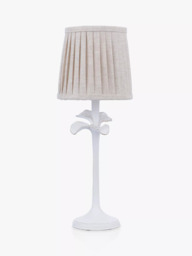 Laura Ashley Eleni Pleated Shade Floral Table Lamp, White - thumbnail 5