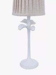 Laura Ashley Eleni Pleated Shade Floral Table Lamp, White - thumbnail 6