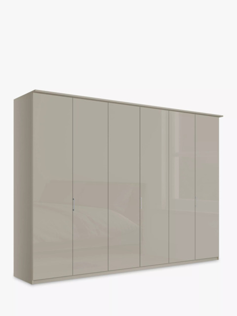 John Lewis Elstra 300cm Wardrobe with Glass Hinged Doors - image 1