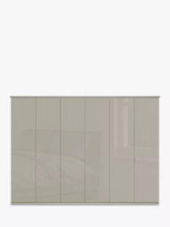 John Lewis Elstra 300cm Wardrobe with Glass Hinged Doors - thumbnail 2