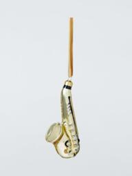 John Lewis The Connoisseur Saxophone Bauble, Gold