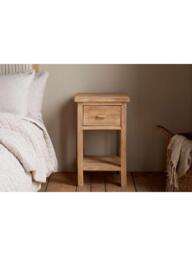 nkuku Vivan 1 Drawer Mango Wood Bedside Table, Natural Wood - thumbnail 5