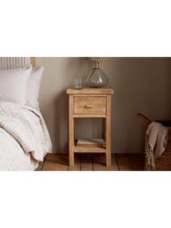 nkuku Vivan 1 Drawer Mango Wood Bedside Table, Natural Wood - thumbnail 4