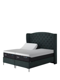 TEMPUR® Suffolk Slim Divan Adjustable Disc Upholstered Bed, King Size - thumbnail 1