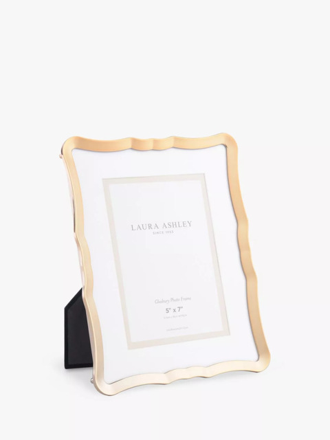 Laura Ashley Glasbury Photo Frame & Mount, Gold - image 1