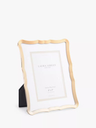 Laura Ashley Glasbury Photo Frame & Mount, Gold - thumbnail 1
