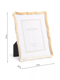 Laura Ashley Glasbury Photo Frame & Mount, Gold - thumbnail 6