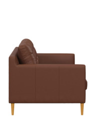John Lewis Draper II Grand 4 Seater Leather Sofa, Light Leg - thumbnail 3