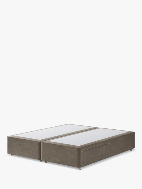 Hypnos Non-Sprung Upholstered 2 Drawer Divan Base, Super King Size - image 1