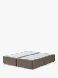 Hypnos Non-Sprung Upholstered 2 Drawer Divan Base, Super King Size - thumbnail 1
