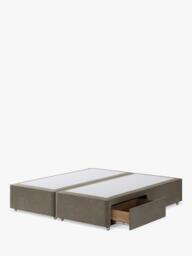 Hypnos Non-Sprung Upholstered 2 Drawer Divan Base, Super King Size - thumbnail 2