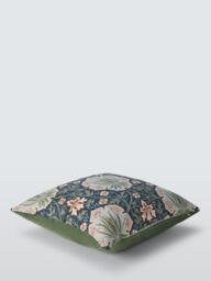 Morris & Co. Iris & Rose Cushion, Indigo - thumbnail 3