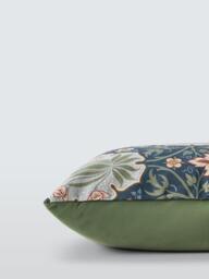 Morris & Co. Iris & Rose Cushion, Indigo - thumbnail 4