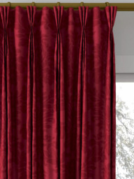 Sanderson Lymington Damask Made to Measure Curtains or Roman Blind, Claret - thumbnail 6
