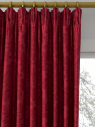 Sanderson Lymington Damask Made to Measure Curtains or Roman Blind, Claret - thumbnail 2