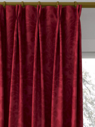 Sanderson Lymington Damask Made to Measure Curtains or Roman Blind, Claret - thumbnail 4