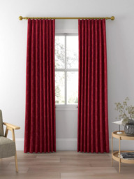 Sanderson Lymington Damask Made to Measure Curtains or Roman Blind, Claret - thumbnail 3