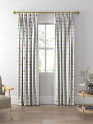 Harlequin Go Go Retro Made to Measure Curtains or Roman Blind, Strawberry/Sky Blue - thumbnail 5