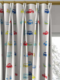 Harlequin Go Go Retro Made to Measure Curtains or Roman Blind, Strawberry/Sky Blue - thumbnail 4