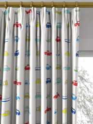 Harlequin Go Go Retro Made to Measure Curtains or Roman Blind, Strawberry/Sky Blue - thumbnail 2