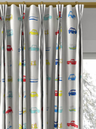 Harlequin Go Go Retro Made to Measure Curtains or Roman Blind, Strawberry/Sky Blue - thumbnail 6