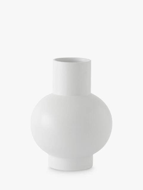 raawii Strøm Large Earthenware Vase, H24cm, Vaporous Grey - image 1