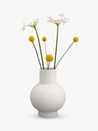 raawii Strøm Large 	Earthenware Vase, H24cm, Vaporous Grey - thumbnail 3