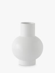 raawii Strøm Large 	Earthenware Vase, H24cm, Vaporous Grey - thumbnail 1