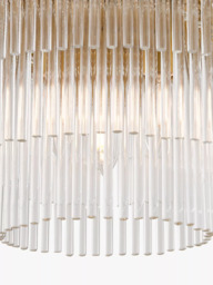 John Lewis Shiminista Chandelier Flush Ceiling Light, Matte Brass - thumbnail 5