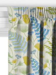 John Lewis Laurel Embroidery Made to Measure Curtains or Roman Blind, Tranquil Blue - thumbnail 3