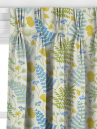 John Lewis Laurel Embroidery Made to Measure Curtains or Roman Blind, Tranquil Blue - thumbnail 6