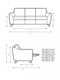 G Plan Vintage The Sixty Eight LHF Large 3 Seater Sofa with Footrest Mechanism - thumbnail 2