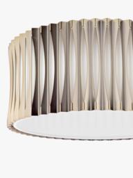 Där Netra 3 Light Flush Ceiling Light, Satin Bronze - thumbnail 5