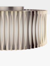 Där Netra 3 Light Flush Ceiling Light, Satin Bronze - thumbnail 4