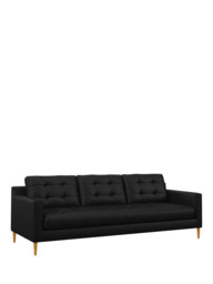 John Lewis Draper II Grand 4 Seater Leather Sofa, Light Leg