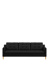 John Lewis Draper II Grand 4 Seater Leather Sofa, Light Leg - thumbnail 5