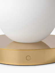 houseof Opal Disk Rechargeable Cordless Table Lamp, Brass - thumbnail 3