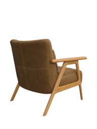 John Lewis Hendricks Leather Armchair, Light Leg - thumbnail 4